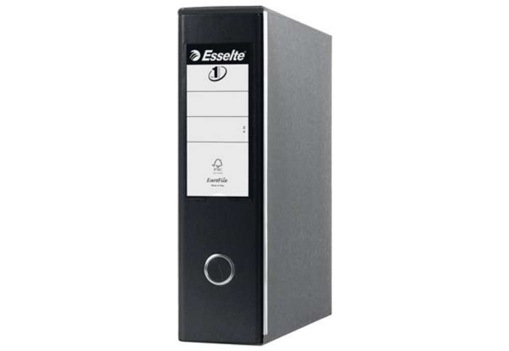 Immagine di Registratore con custodia Esselte G53 Eurofile commerciale Dorso 8 cm cartone rivestito in PP nero v