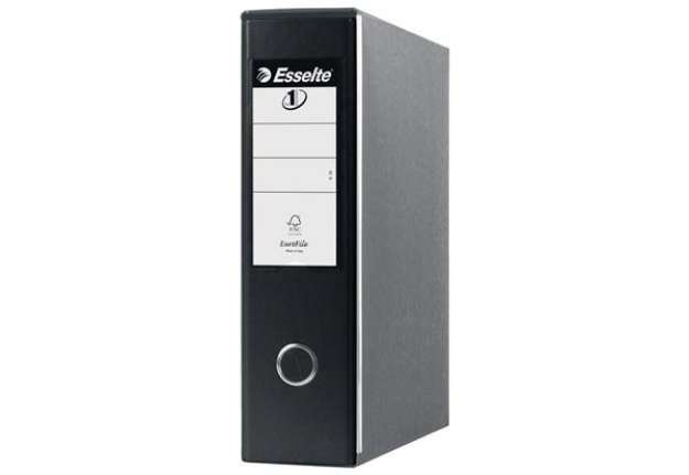 Immagine di Registratore con custodia Esselte G53 Eurofile commerciale Dorso 8 cm cartone rivestito in PP nero v
