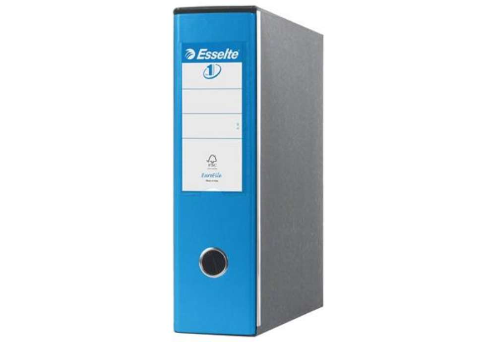 Immagine di Registratori con custodia Esselte G53 Eurofile commerciale Dorso 8 cm cartone rivestito in PP blu vi