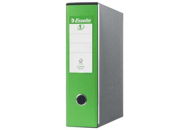 Immagine di Registratori con custodia Esselte G53 Eurofile commerciale Dorso 8 cm cartone rivestito in PP verde