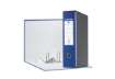 Immagine di Registratore con custodia Esselte G55 Eurofile protocollo dorso 8 cm cartone rivestito in PP blu - 3