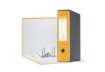 Immagine di Registratore con custodia Esselte G55 Eurofile protocollo dorso 8 cm cartone rivestito in PP giallo