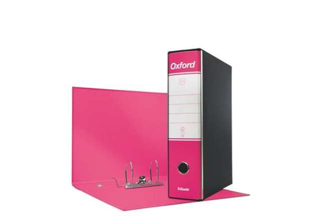Immagine di Registratore con custodia Esselte G85 Oxford protocollo 29,5x35 cm - dorso 8 cm fucsia - 390785900