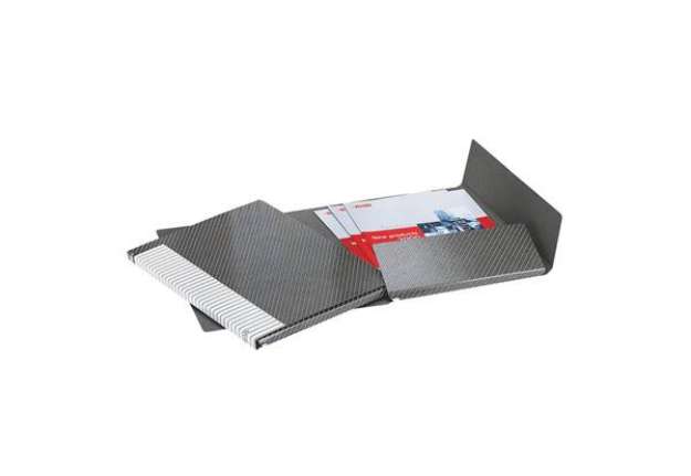 Immagine di Cartelle a 2 lembi Esselte I55 DELSO LINE 12/I50 bianco/grigio 25x32 cm dorso 1,5 cm  12 cartelle -