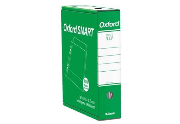 Immagine di Buste a perforazione universale goffrate Esselte OXFORD SMART PP antiriflesso 22x30 cm conf.400 - 39