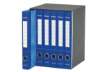 Immagine di Gruppo di raccoglitori a 2 anelli Esselte S65 ESSENTIALS E6 blu dorso 4cm 6 cartelle - 391965050