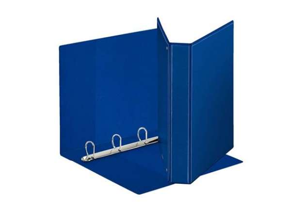 Immagine di Raccoglitore personalizzabile Esselte Display a 4 anelli a D 30mm PP eco-comp. blu formato Maxi - 39