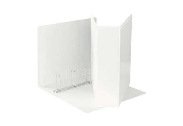 Immagine di Raccoglitore personalizzabile Esselte Display a 4 anelli a Q 65 mm bianco formato Maxi- 394758000