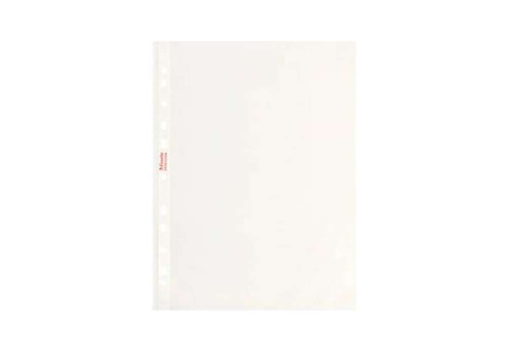 Immagine di Buste a perforazione universale goffrate Esselte STANDARD PP antiriflesso trasparente A4  conf.200 -