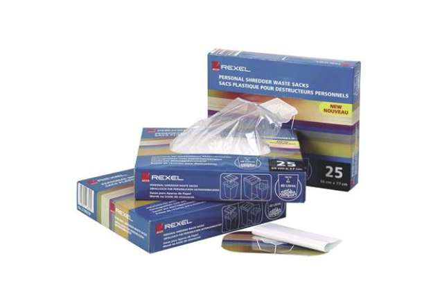 Immagine di Sacchetti di plastica per distruggidocumenti Rexel AS 40 L conf. da 100 - 40060