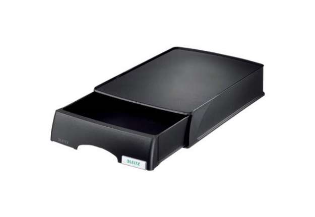 Immagine di Cassetto componibile Leitz PLUS in polistirolo A4 nero 25,5x37,6x7 cm 52100095