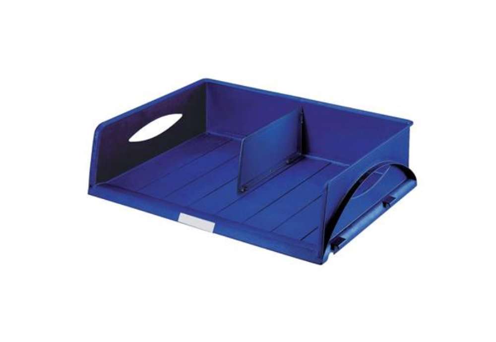 Immagine di Vaschetta portacorrispondenza Leitz SORTY JUMBO in polistirolo A3 o due risme A4 blu - 52320035