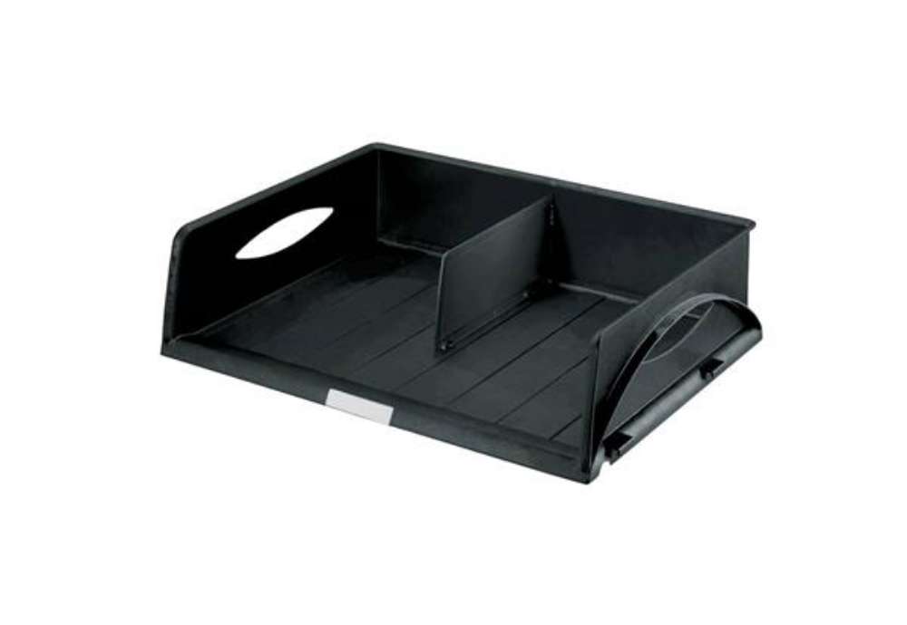 Immagine di Vaschetta portacorrispondenza Leitz SORTY JUMBO in polistirolo A3 o due risme A4 nero - 52320095