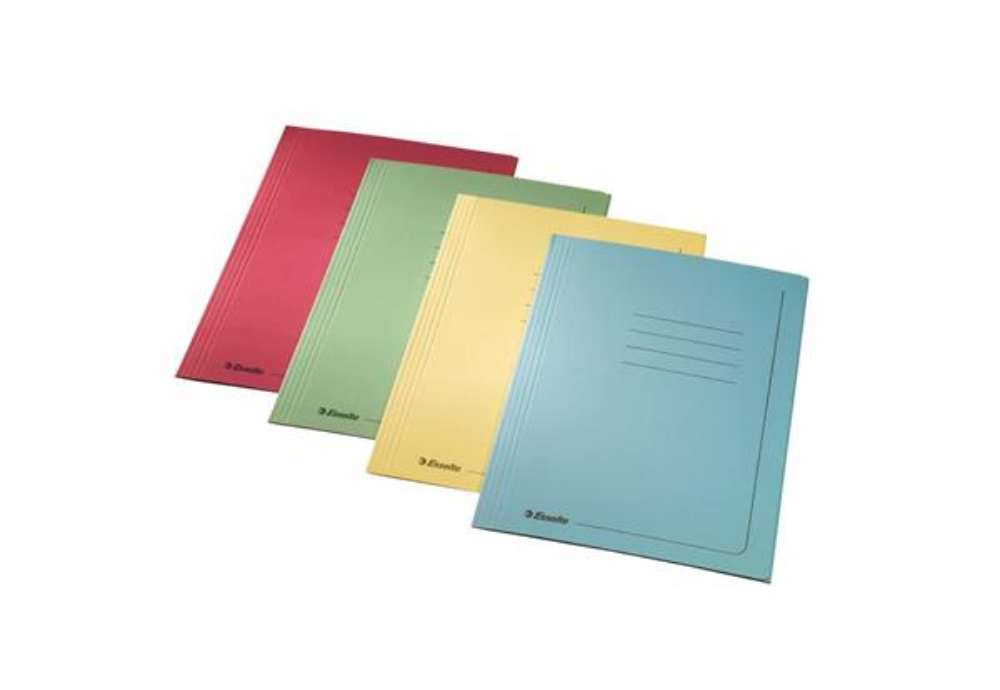 Immagine di Cartelle a 3 lembi Esselte MANILLA 25x35 cm A4 295 g/m² rosso conf.25 - 55133