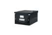 Immagine di Scatola per archiviazione universale ''M'' Leitz CLICK & STORE nero 28,1x20x37 cm - 60440095