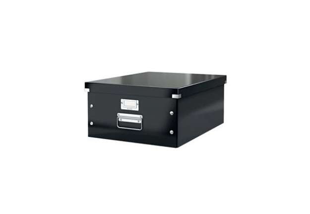 Immagine di Scatola per archiviazione universale ''L'' Leitz CLICK & STORE nero 36,9x20x48,2 cm 60450095