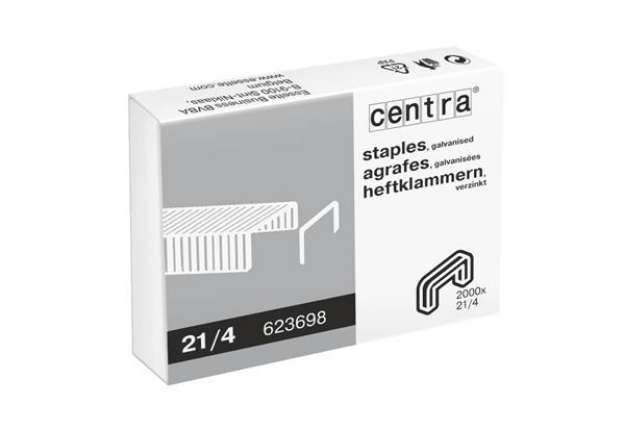Immagine di Punti per cucitrici CENTRA 21/4 mm passo 6 conf. da 2000 - 623698