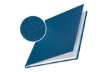 Immagine di Copertina rigida 36-70 fogli Leitz impressBIND in cartone con dorso da 7 mm A4 blu  conf. da 10 - 73