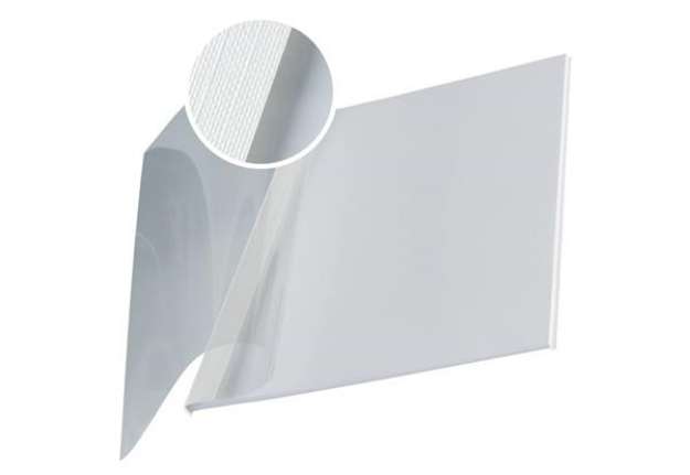 Immagine di Copertina flessibile max 10-35 fogli Leitz impressBIND in PPL con dorso da 3,5 mm A4 bianco  conf. d