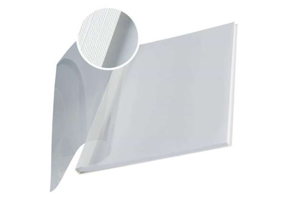 Immagine di Copertina flessibile max 36-70 fogli Leitz impressBIND in PPL con dorso da 7 mm A4 bianco  conf. da