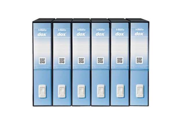 Immagine di Registratore a leva DOX2 Protocollo S. Francisco 28,5x35 cm - dorso 8 cm azzurro - D15216