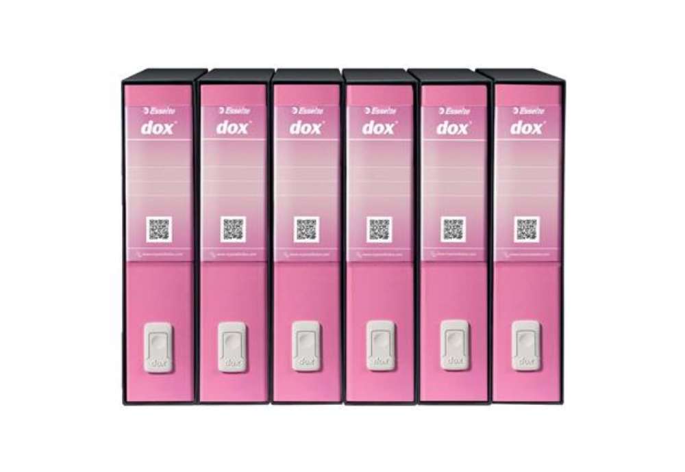 Immagine di Registratore a leva DOX2 Protocollo S. Francisco 28,5x35 cm - dorso 8 cm rosa - D15219