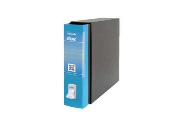 Immagine di Registratore a leva DOX2 Protocollo 28,5x35 cm - dorso 8 cm blu chiaro D26201