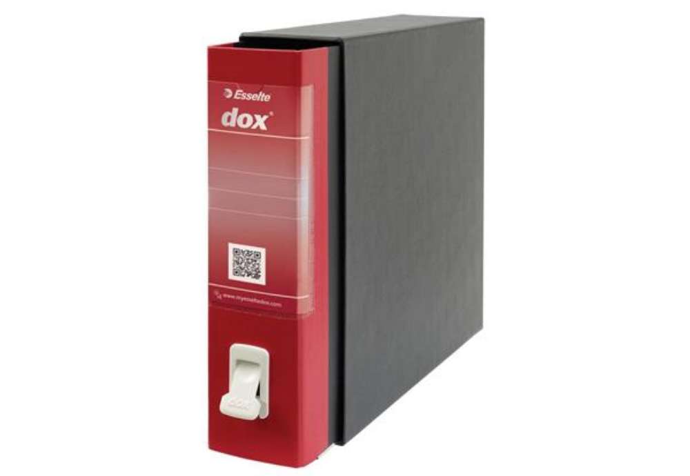 Immagine di Registratore a leva DOX2 Protocollo 28,5x35 cm - dorso 8 cm rosso D26211
