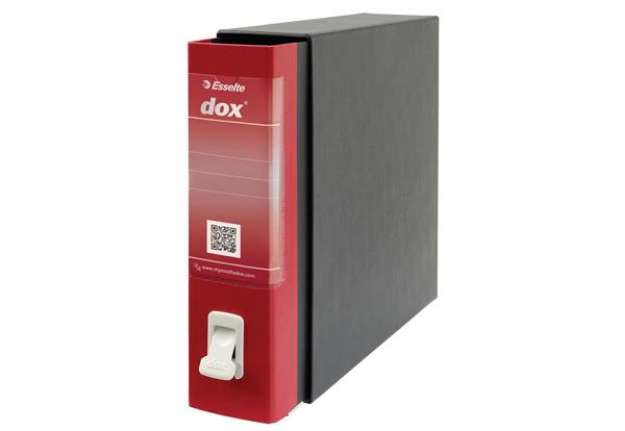 Immagine di Registratore a leva DOX2 Protocollo 28,5x35 cm - dorso 8 cm rosso D26211