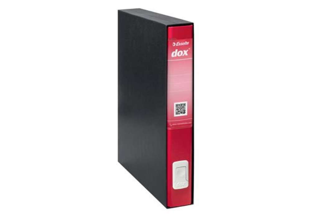 Immagine di Registratore a leva DOX5 Protocollo 28,5x35 cm - dorso 5 cm rosso D26511