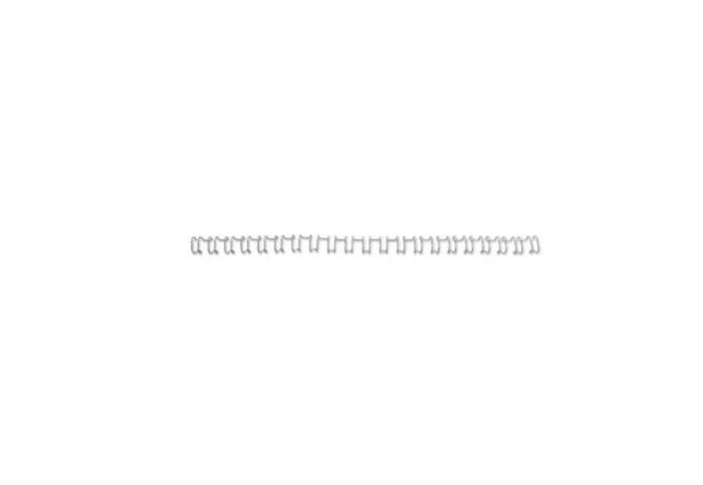 Immagine di Spirali metalliche a 21 anelli GBC WireBind 14 mm A4 argento conf da 100 spirali - IB161438