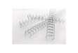 Immagine di Spirali metalliche a 34 anelli GBC Wirebind 6 mm a4 nero conf da 100 spirali - RG810410