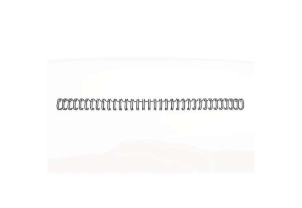 Immagine di Spirali metalliche a 34 anelli GBC WireBind 14 mm a4 nero conf da 100 spirali - RG810910