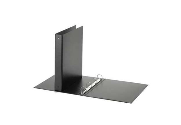Immagine di Raccoglitore FAVORIT Europa 22x30 cm 4 anelli tondi Ø 30 mm - dorso 4 cm nero 400050927
