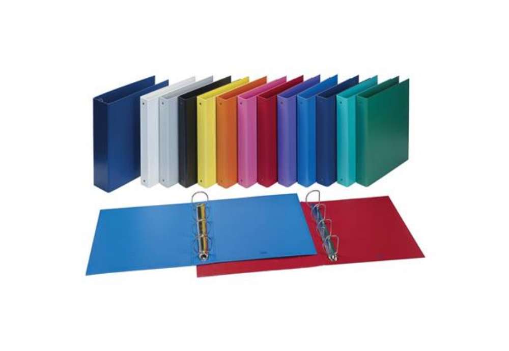 Immagine di Raccoglitore FAVORIT Europa 29,5x32 cm 4 anelli tondi Ø 50 mm azzurro 100460445