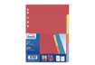 Immagine di Divisore in cartoncino Favorit 6 tacche neutre colorate 21x29,7 cm assortiti 100204883