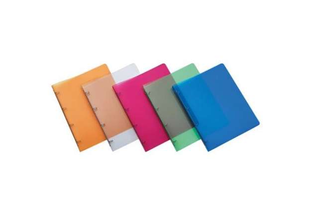 Immagine di Raccoglitore Favorit Lumina in PPL A4 4 anelli tondi Ø 30 mm - 22x30 cm - trasparente neutro - 40008