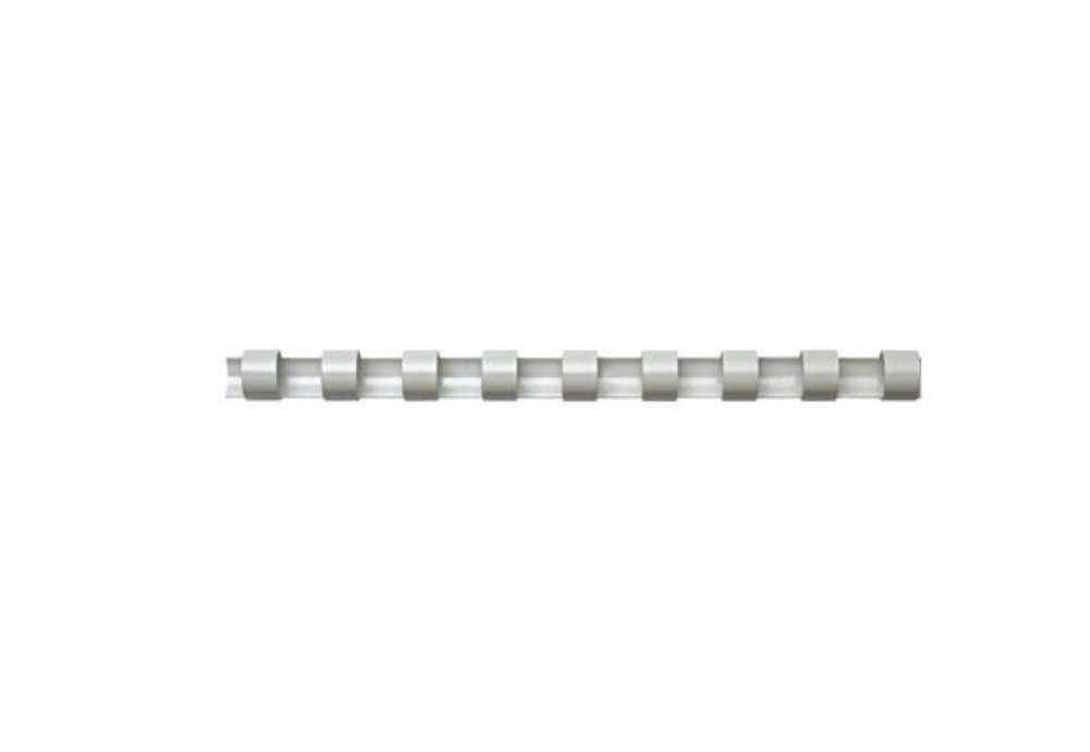Immagine di Dorsi plastici FELLOWES bianco ad anello tondo 6 mm  1-20 fogli conf.100 - 5345005