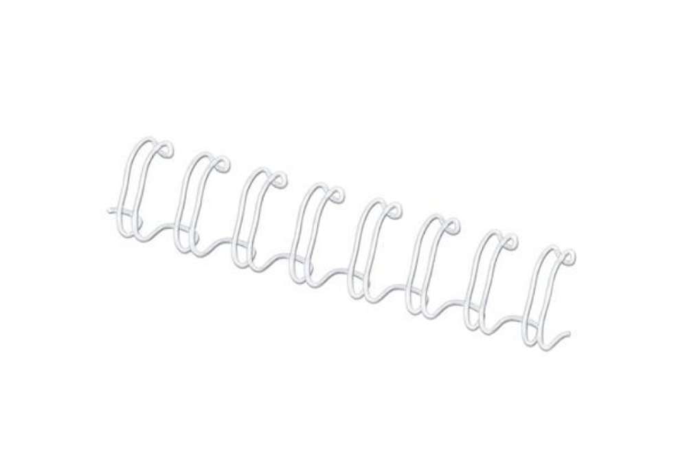 Immagine di Dorsi metallici FELLOWES bianco 6 mm - - capacità 1-35 fogli conf.100 - 53215