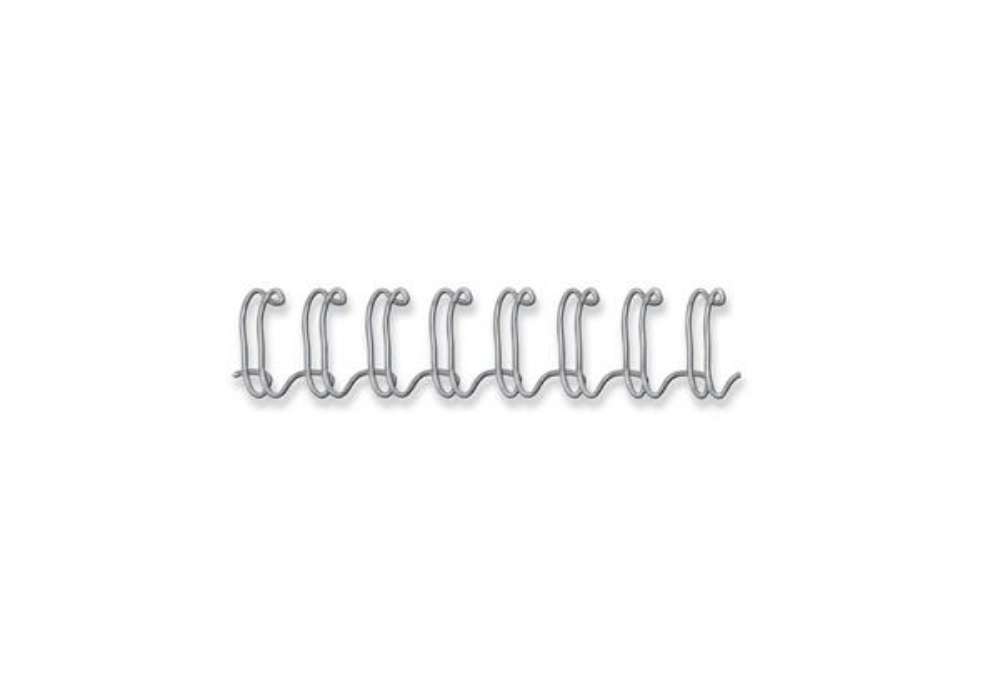 Immagine di Dorsi metallici FELLOWES argento 12 mm - - capacità 81-100 fogli conf.100 - 54453