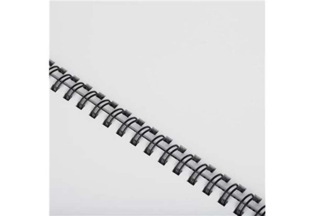 Immagine di Dorsi metallici FELLOWES 34 anelli 14 mm nero - capacità 101-130 fogli Conf. 100 pezzi - 53277
