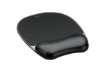 Immagine di Tappetino mouse con poggiapolsi FELLOWES Crystal™ Gel nero 20,2 x 23,5 x 2,5 cm - 9112101