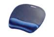 Immagine di Tappetino mouse con poggiapolsi FELLOWES Memory Foam - Zaffiro blu 27,6x23,2x3,2 cm - 9172801