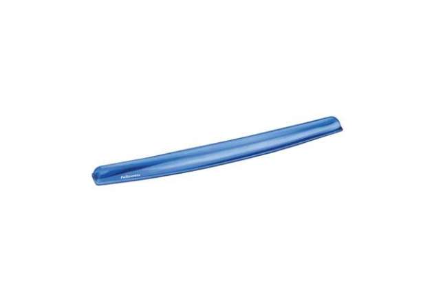 Immagine di Poggiapolsi da tastiera FELLOWES Crystal™ Gel azzurro 1,59x5,87x47,15 cm - 9113709