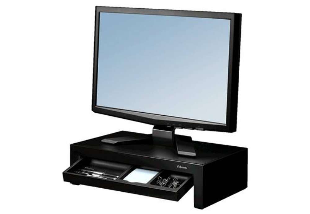 Immagine di Supporto FELLOWES Monitor Designer Suites plastica nero altezza regolabile 11/13/15cm - 8038101