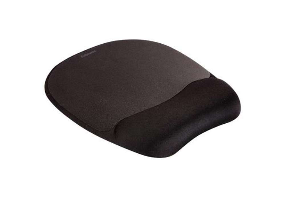 Immagine di Tappetino mouse con poggiapolsi FELLOWES Memory nero 27,6x23,2x3,2 cm- 9176501