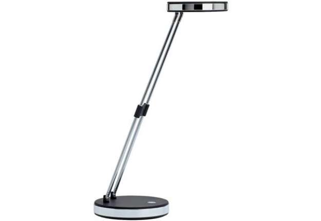 Immagine di Lampada da scrivania a LED MAULpuck acciaio nero Z800023