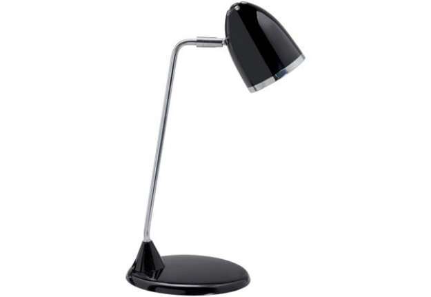 Immagine di Lampada da scrivania MAULstarlet metallo cromato nero E27 8 W Z800093