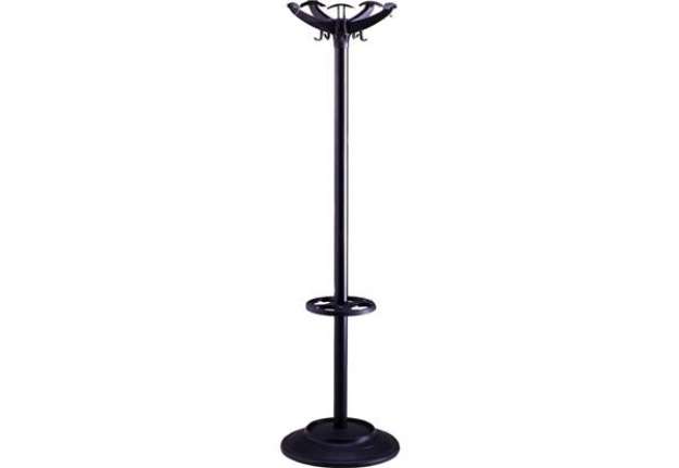 Immagine di Appendiabiti da terra Unisit Helix con portaombrelli - h. 168 cm - nero APUEL/N