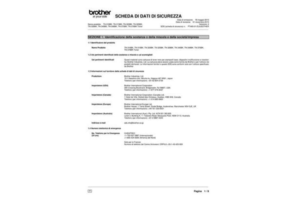 Immagine di Toner 325 Brother nero  TN-325BK